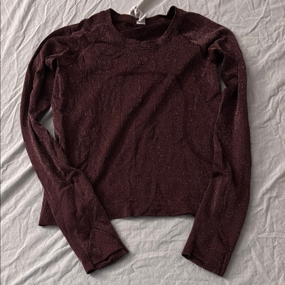 Lululemon Athletica Red Fitted Blouse